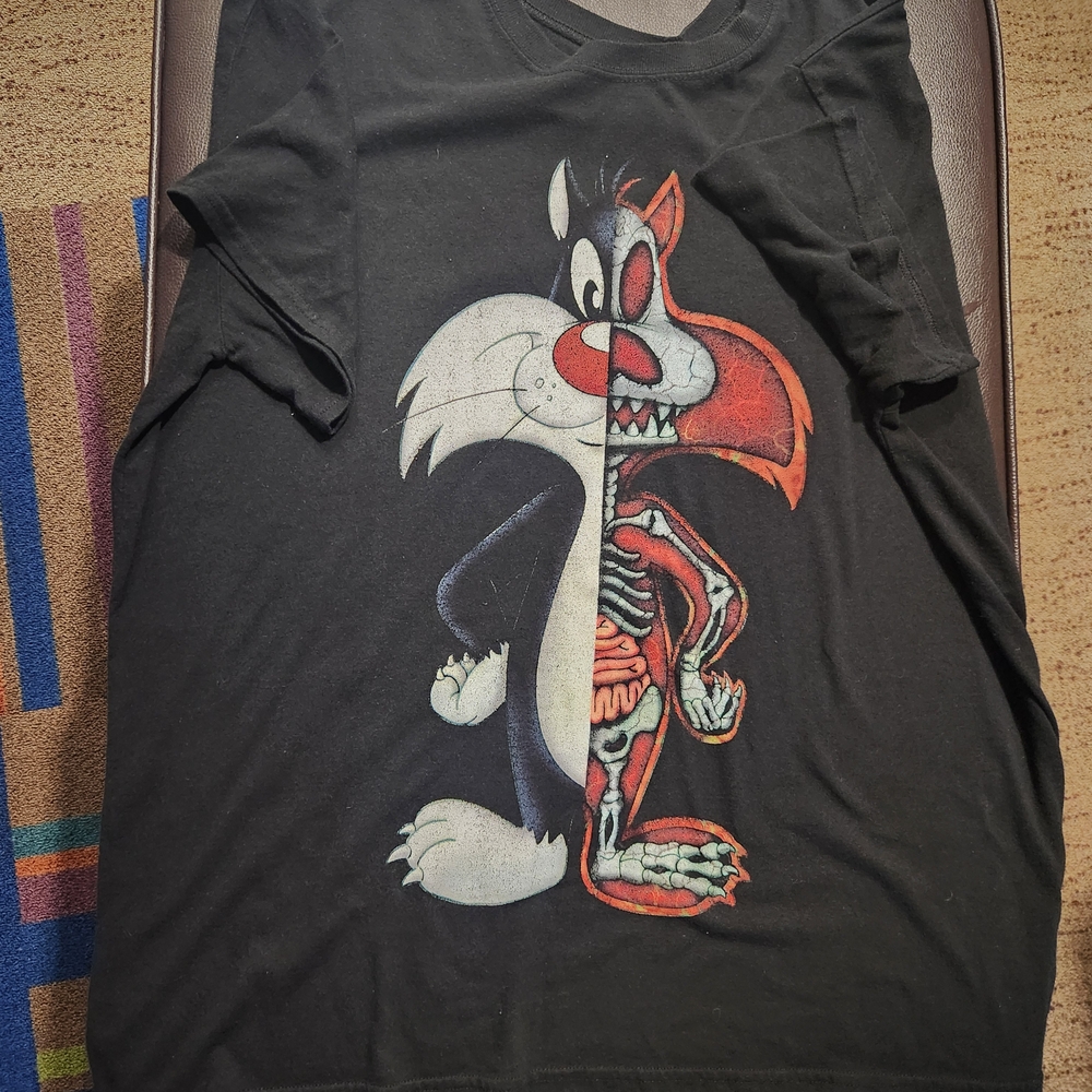 Warner Bros. Black Sylvester Graphic Tee